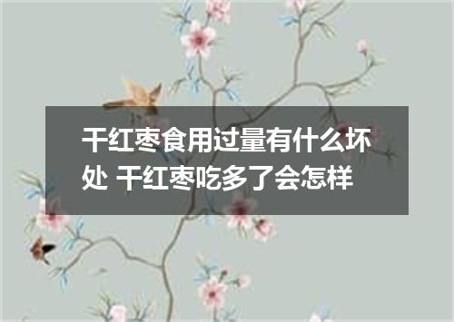 干红枣食用过量有什么坏处 干红枣吃多了会怎样
