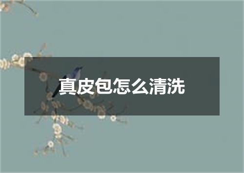 真皮包怎么清洗