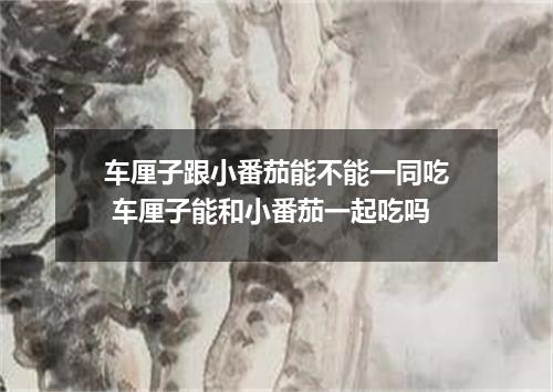 车厘子跟小番茄能不能一同吃 车厘子能和小番茄一起吃吗