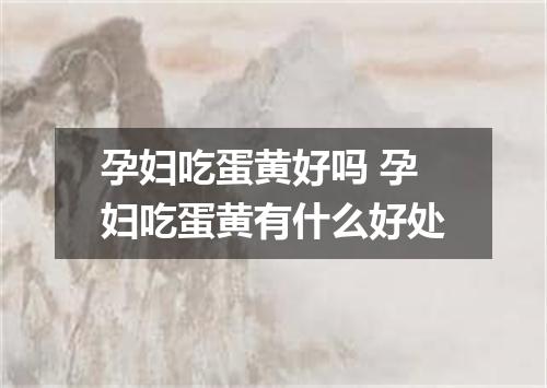 孕妇吃蛋黄好吗 孕妇吃蛋黄有什么好处