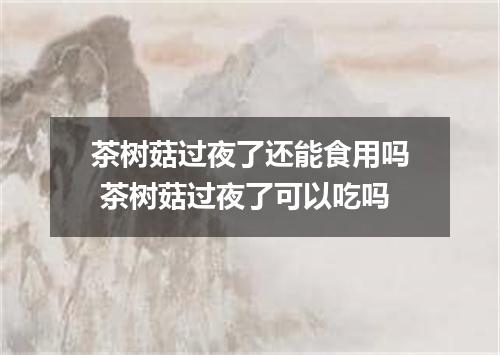 茶树菇过夜了还能食用吗 茶树菇过夜了可以吃吗
