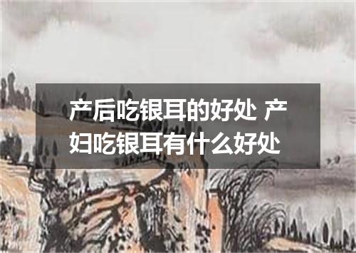 产后吃银耳的好处 产妇吃银耳有什么好处