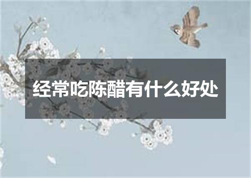 经常吃陈醋有什么好处