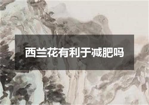西兰花有利于减肥吗