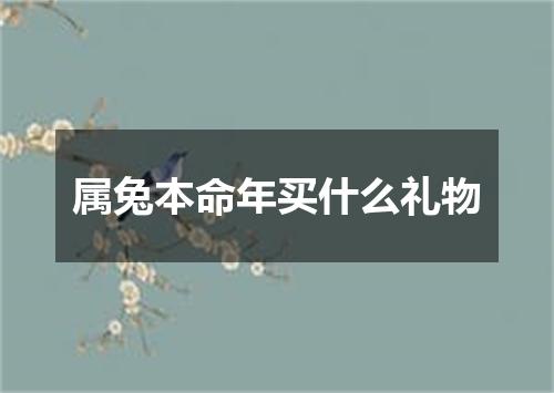 属兔本命年买什么礼物