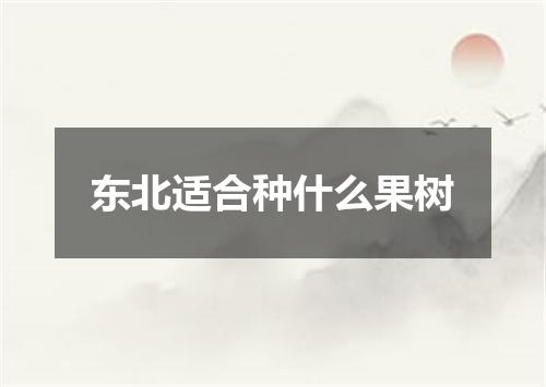东北适合种什么果树