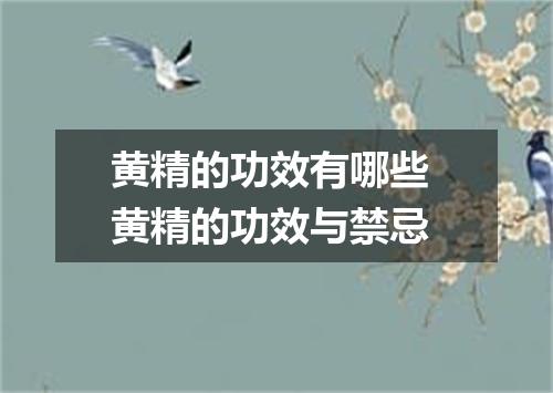 黄精的功效有哪些 黄精的功效与禁忌