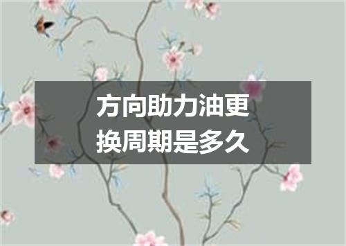 方向助力油更换周期是多久