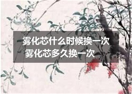 雾化芯什么时候换一次 雾化芯多久换一次