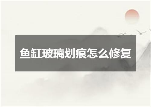 鱼缸玻璃划痕怎么修复