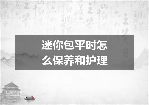 迷你包平时怎么保养和护理