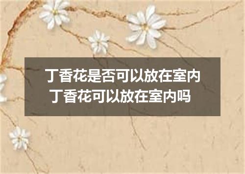 丁香花是否可以放在室内 丁香花可以放在室内吗