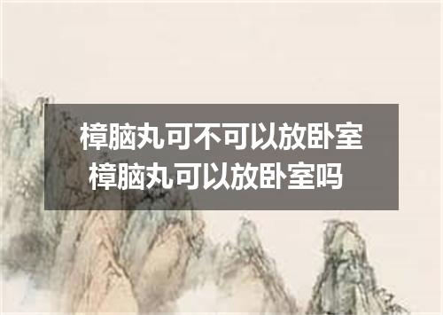 樟脑丸可不可以放卧室 樟脑丸可以放卧室吗