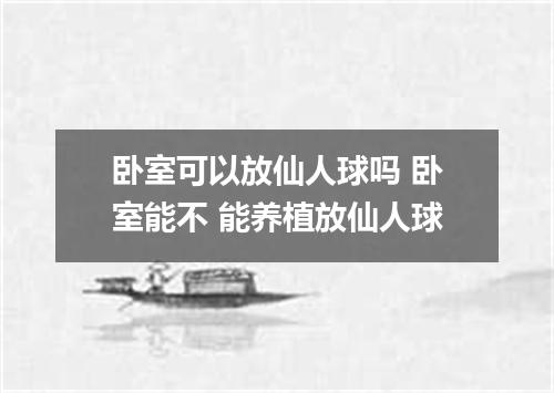 卧室可以放仙人球吗 卧室能不 能养植放仙人球