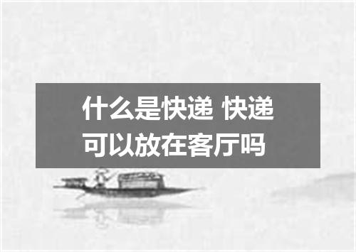 什么是快递 快递可以放在客厅吗