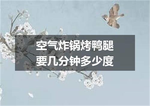 空气炸锅烤鸭腿要几分钟多少度