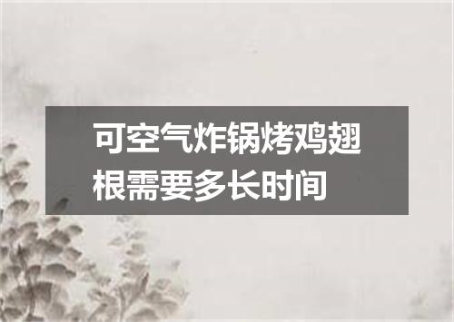 可空气炸锅烤鸡翅根需要多长时间