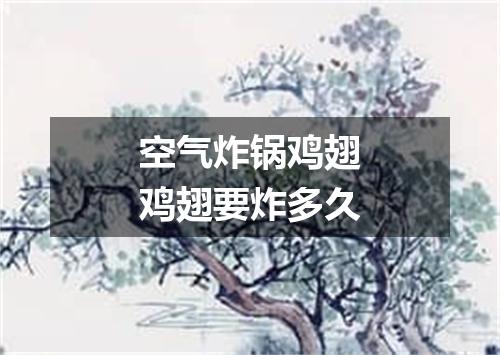 空气炸锅鸡翅鸡翅要炸多久