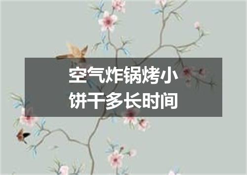 空气炸锅烤小饼干多长时间