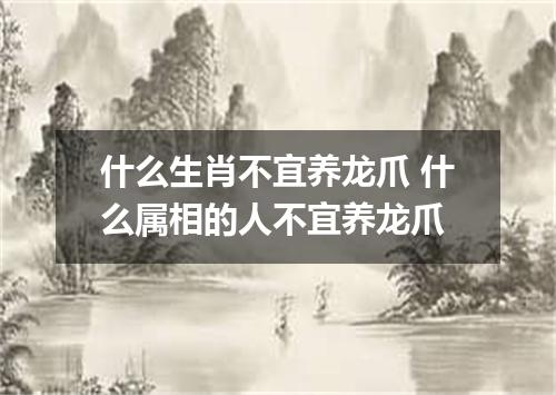 什么生肖不宜养龙爪 什么属相的人不宜养龙爪