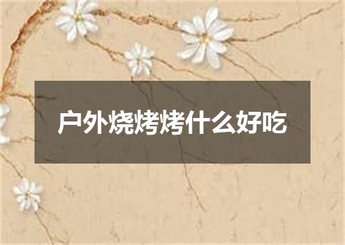 户外烧烤烤什么好吃