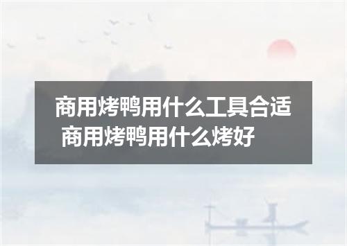 商用烤鸭用什么工具合适 商用烤鸭用什么烤好