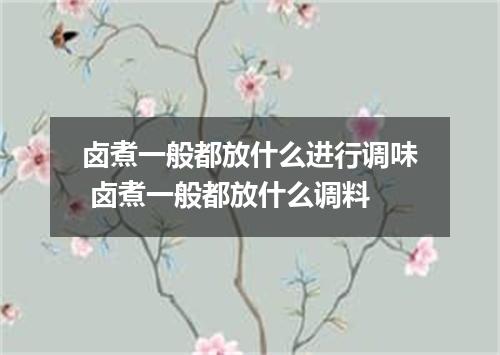 卤煮一般都放什么进行调味 卤煮一般都放什么调料