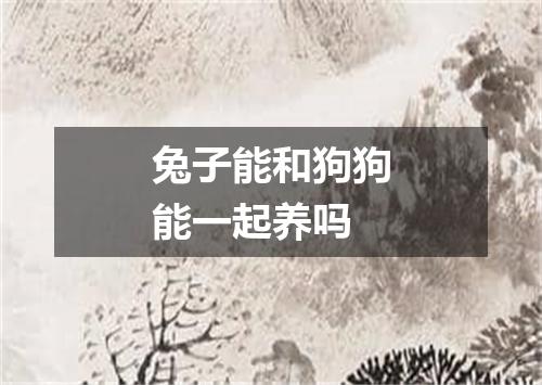 兔子能和狗狗能一起养吗