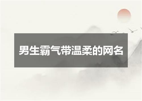 男生霸气带温柔的网名