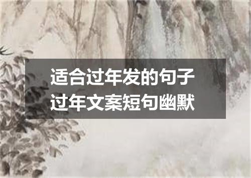 适合过年发的句子 过年文案短句幽默