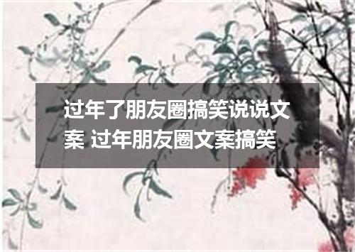 过年了朋友圈搞笑说说文案 过年朋友圈文案搞笑