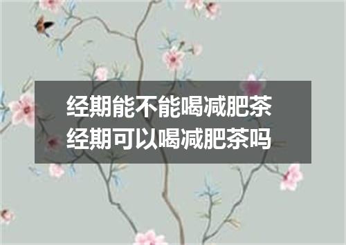 经期能不能喝减肥茶 经期可以喝减肥茶吗