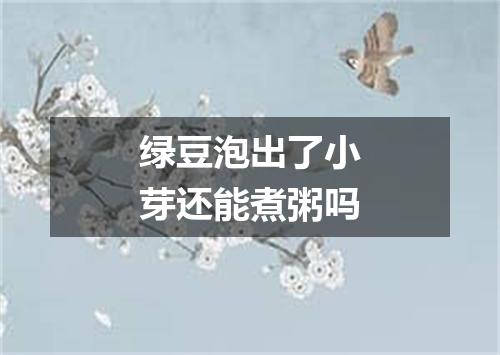 绿豆泡出了小芽还能煮粥吗