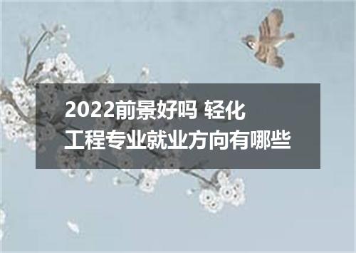 2022前景好吗 轻化工程专业就业方向有哪些