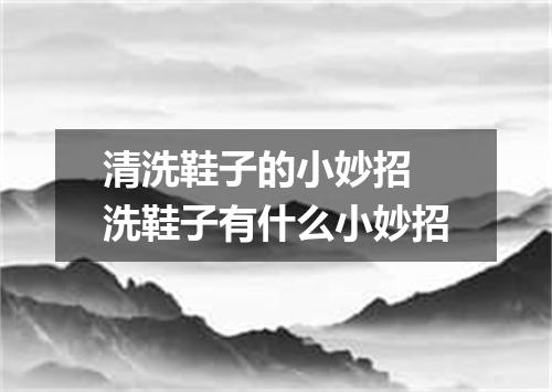 清洗鞋子的小妙招 洗鞋子有什么小妙招