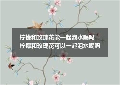 柠檬和玫瑰花能一起泡水喝吗 柠檬和玫瑰花可以一起泡水喝吗