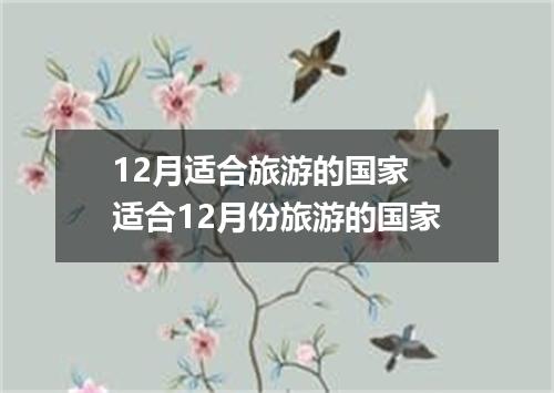 12月适合旅游的国家 适合12月份旅游的国家
