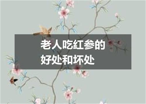 老人吃红参的好处和坏处