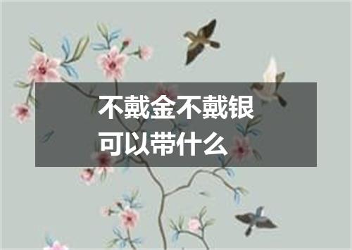 不戴金不戴银可以带什么