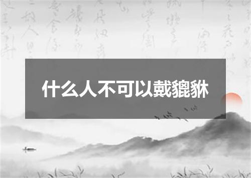 什么人不可以戴貔貅