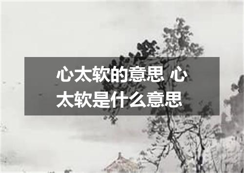 心太软的意思 心太软是什么意思