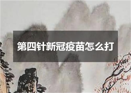 第四针新冠疫苗怎么打