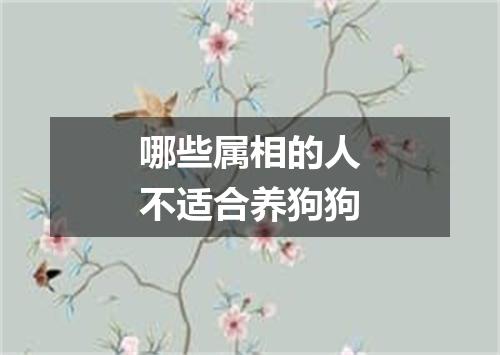 哪些属相的人不适合养狗狗