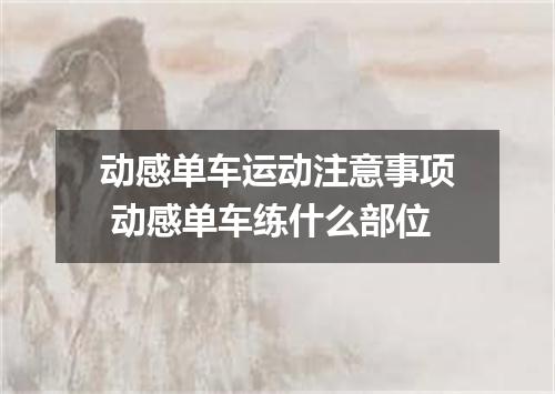 动感单车运动注意事项 动感单车练什么部位