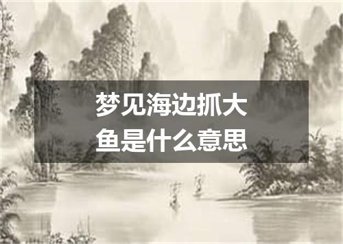 梦见海边抓大鱼是什么意思