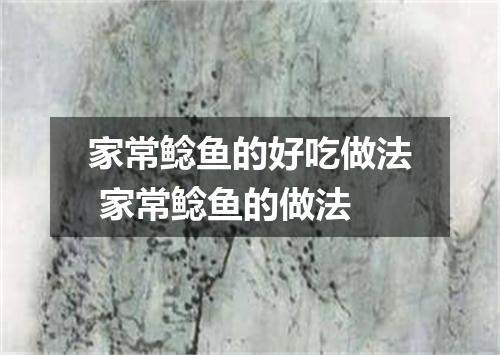 家常鲶鱼的好吃做法 家常鲶鱼的做法