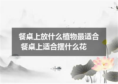 餐桌上放什么植物最适合 餐桌上适合摆什么花