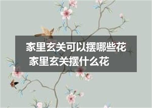 家里玄关可以摆哪些花 家里玄关摆什么花