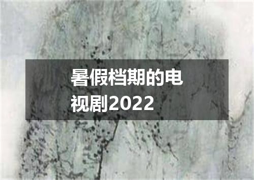 暑假档期的电视剧2022