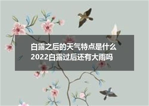 白露之后的天气特点是什么 2022白露过后还有大雨吗